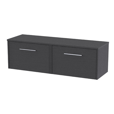 Hudson Reed Juno Wall Hung Double Drawer 1200mm Vanity & Worktop (1 size, 5 colours) - Brand New Bathrooms