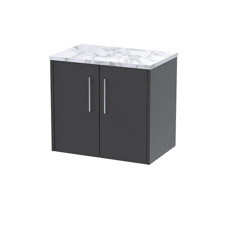Hudson Reed Juno Wall Hung Double Door 600mm Vanity & Laminate Worktop (1 size, 5 colours) - Brand New Bathrooms