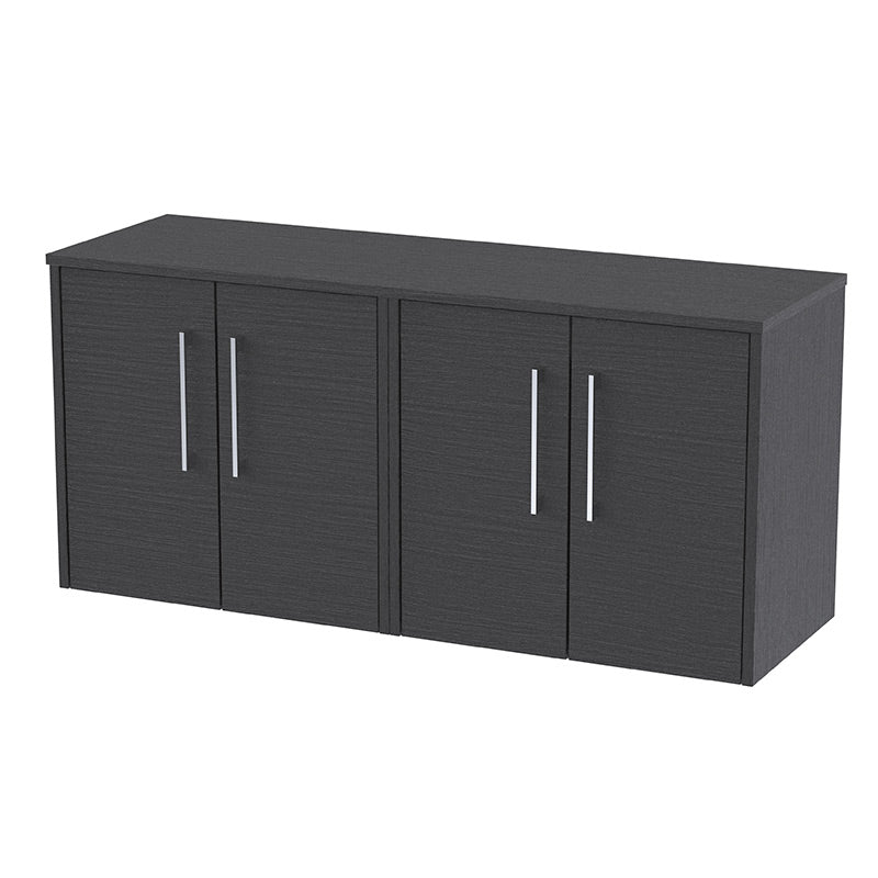 Hudson Reed Juno Wall Hung Four Door 1200mm Vanity & Matching Worktop (1 size, 5 colours) - Brand New Bathrooms