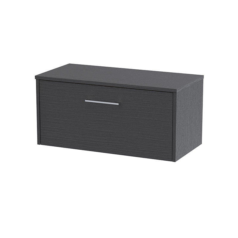 Hudson Reed Juno Wall Hung Single Drawer 800mm Vanity & Matching Worktop (1 size, 5 colours) - Brand New Bathrooms