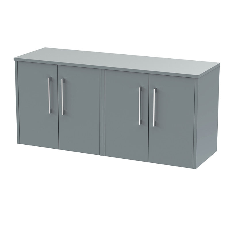 Hudson Reed Juno Wall Hung Four Door 1200mm Vanity & Matching Worktop (1 size, 5 colours) - Brand New Bathrooms