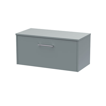 Hudson Reed Juno Wall Hung Single Drawer 800mm Vanity & Matching Worktop (1 size, 5 colours) - Brand New Bathrooms
