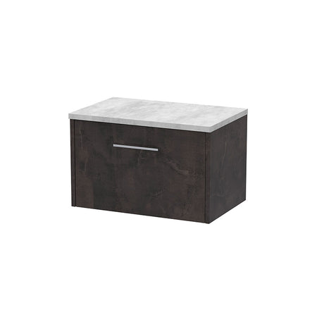Hudson Reed Juno Wall Hung Single Drawer 600mm Vanity Unit & Laminate Worktop (1 size, 2 colours) - Brand New Bathrooms