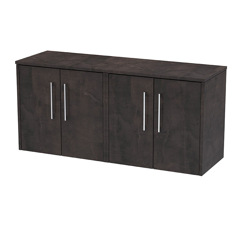 Hudson Reed Juno Wall Hung Four Door 1200mm Vanity & Matching Worktop (1 size, 5 colours) - Brand New Bathrooms