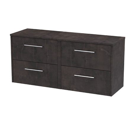 Hudson Reed Juno Wall Hung Four Drawer 1200mm Vanity & Matching Worktop (1 size, 5 colours) - Brand New Bathrooms