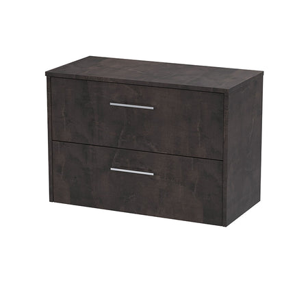 Hudson Reed Juno Wall Hung Double Drawer 800mm Vanity & Matching Worktop (1 size, 5 colours) - Brand New Bathrooms