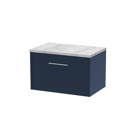 Hudson Reed Juno Wall Hung Single Drawer 600mm Vanity Unit & Laminate Worktop (1 size, 2 colours) - Brand New Bathrooms