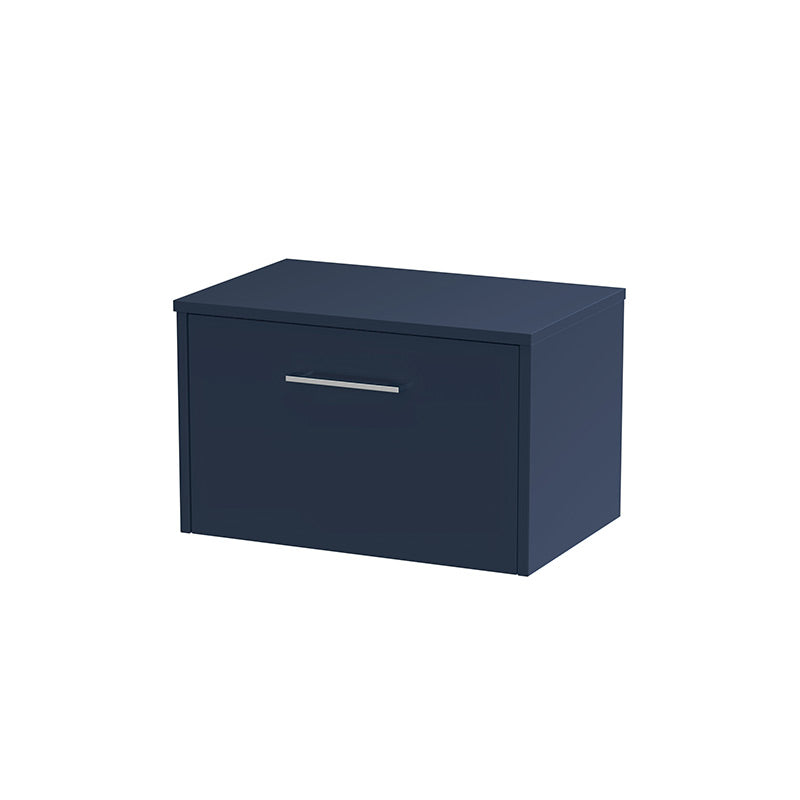 Hudson Reed Juno Wall Hung Single Drawer 600mm Vanity & Worktop (1 size, 5 colours) - Brand New Bathrooms