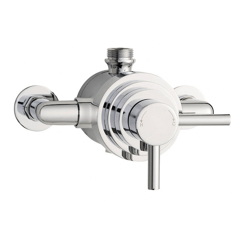Hudson Reed Tec Dual Exposed Thermostatic Shower Valve (Chrome) - Brandnew Bathroom