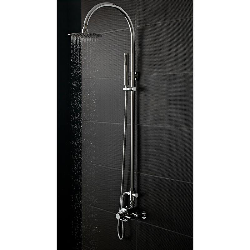 Hudson Reed Tec Dual Exposed Thermostatic Shower Valve (Chrome) - Brandnew Bathroom
