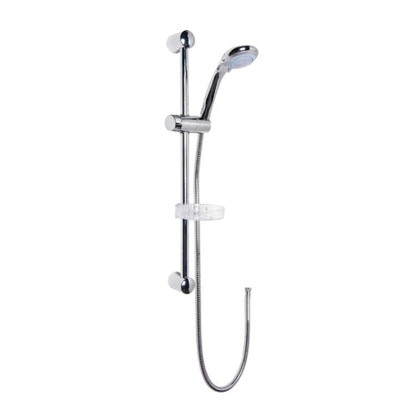 Nuie Round Shower Kits Slide Rail Kit (1 size, Chrome) - Brand New Bathrooms