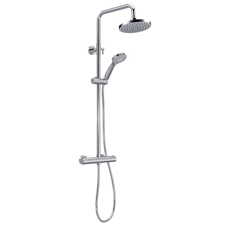 Nuie Shower Kits Thermostatic Bar Shower With Kit (1 size, Chrome) - Brand New Bathrooms