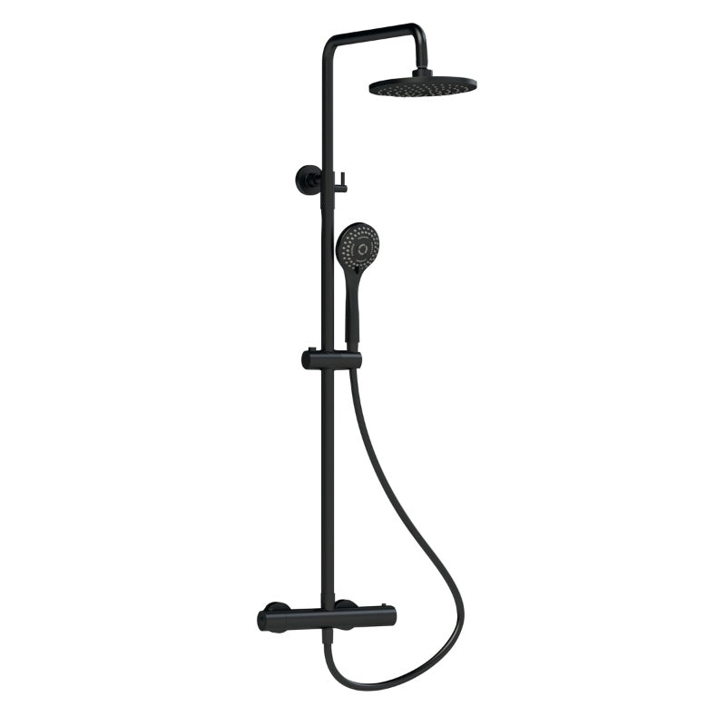 Nuie Shower Kits Round Thermostatic Bar Valve & Shower Kit (1 size, 4 colours) - Brand New Bathrooms