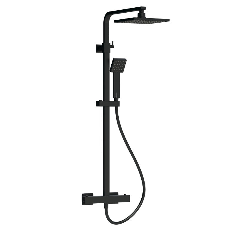 Nuie Shower Kits Square Thermostatic Bar Valve & Shower Kit (1 size, 3 colours) - Brand New Bathrooms