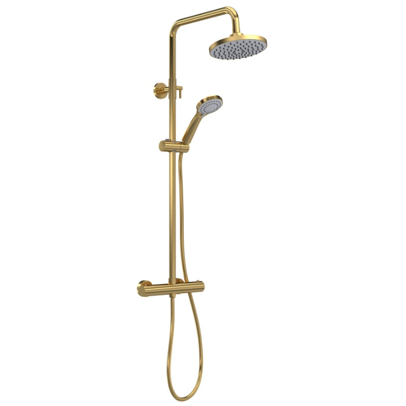 Nuie Shower Kits Round Thermostatic Bar Valve & Shower Kit (1 size, 4 colours) - Brand New Bathrooms