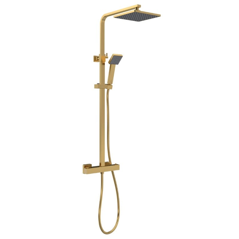 Nuie Shower Kits Square Thermostatic Bar Valve & Shower Kit (1 size, 3 colours) - Brand New Bathrooms