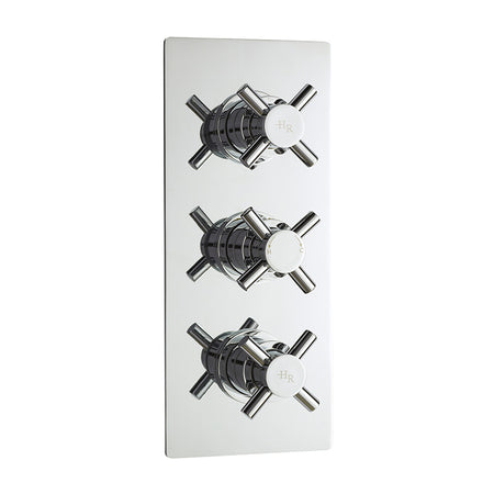 Hudson Reed Tec Crosshead Thermostatic Shower Valve With Diverter (2 sizes, Chrome) - Brandnew Bathroom