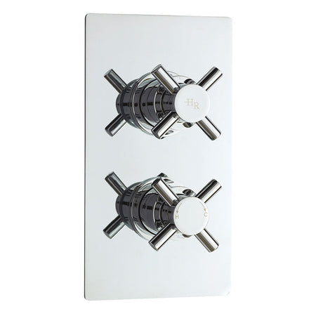 Hudson Reed Tec Crosshead Thermostatic Shower Valve With Diverter (2 sizes, Chrome) - Brandnew Bathroom