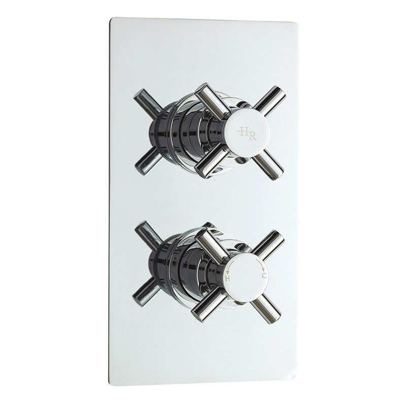Hudson Reed Tec Crosshead Thermostatic Shower Valve (2 sizes, Chrome) - Brandnew Bathroom