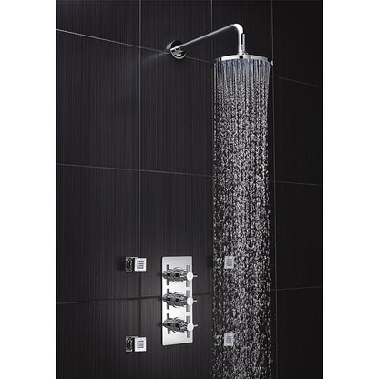 Hudson Reed Tec Crosshead Thermostatic Shower Valve (2 sizes, Chrome) - Brandnew Bathroom