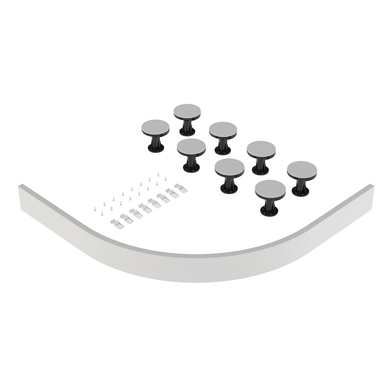 Nuie Leg Set Suitable for 1000-1200mm Quadrant & Offset Quadrant Trays (1 size, 2 colours)  - Brandnew Bathroom