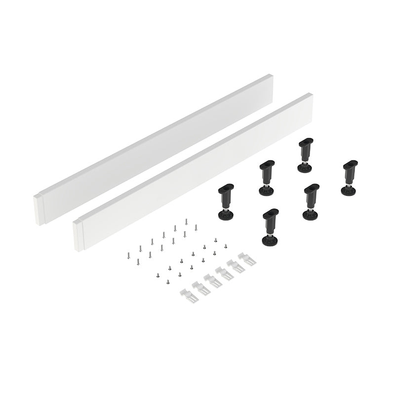 Nuie Leg Set & Plinth Kit (1000mm Plinth, White) - Brandnew Bathroom