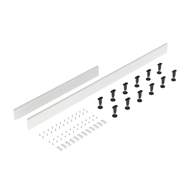 Nuie Leg Set & Plinth Kit (1700 & 1000mm Plinth, White) - Brandnew Bathroom