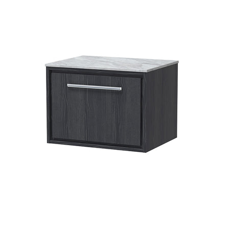 Hudson Reed Lille Wall Hung Single Drawer 600mm Vanity with Marble Worktop (1 size, 3 colours) - Brand New Bathrooms