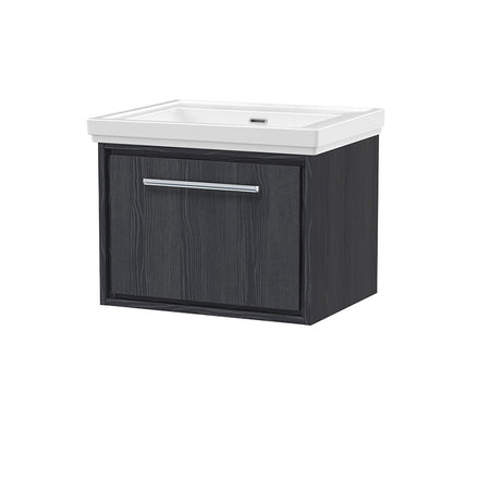 Hudson Reed Lille Wall Hung Single Drawer 600mm Vanity with Fireclay Basin (1 size, 3 colours) - Brand New Bathrooms