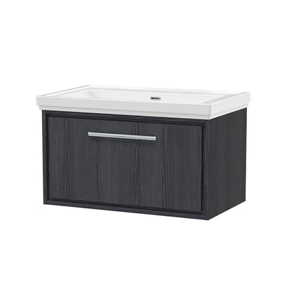 Hudson Reed Lille Wall Hung Single Drawer 800mm Vanity with Fireclay Basin (1 size, 3 colours) - Brand New Bathrooms