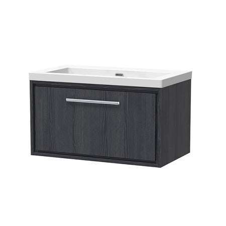 Hudson Reed Lille Wall Hung Single Drawer 800mm Vanity with Fireclay Basin (1 size, 3 colours) - Brand New Bathrooms