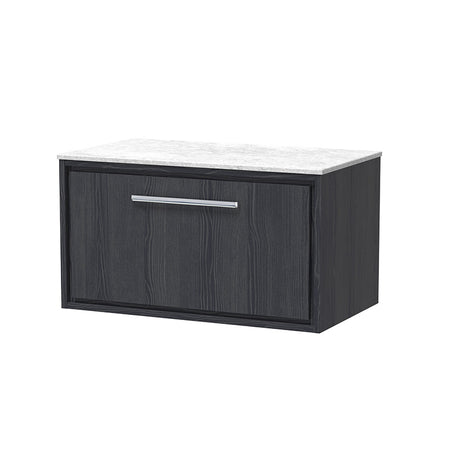 Hudson Reed Lille Wall Hung Single Drawer 800mm Vanity with Marble Worktop (1 size, 3 colours) - Brand New Bathrooms
