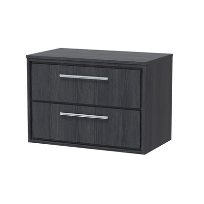 Hudson Reed Lille Wall Hung Double Drawer 800mm Vanity with Matching Worktop (1 size, 3 colours) - Brand New Bathrooms