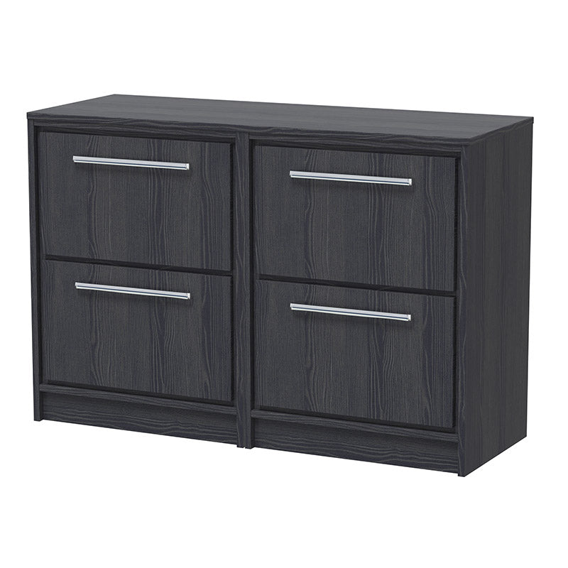 Hudson Reed Lille Floor Standing Four Drawer 1200mm Vanity with Matching Worktop (1 size, 3 colours) - Brand New Bathrooms