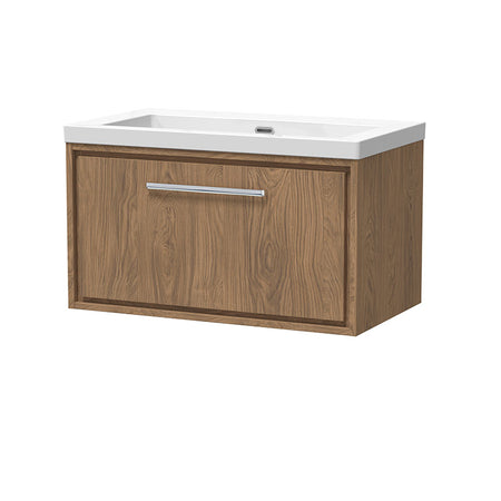 Hudson Reed Lille Wall Hung Single Drawer 800mm Vanity with Fireclay Basin (1 size, 3 colours) - Brand New Bathrooms