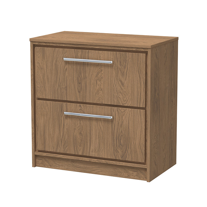Hudson Reed Lille Floor Standing Double Drawer 800mm Vanity with Matching Worktop (1 size, 3 colours) - Brand New Bathrooms