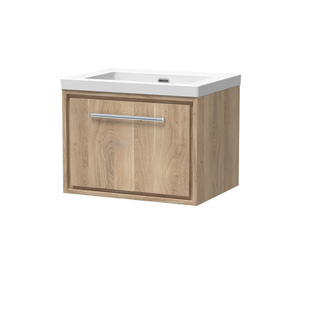 Hudson Reed Lille Wall Hung Single Drawer 600mm Vanity with Fireclay Basin (1 size, 3 colours) - Brand New Bathrooms