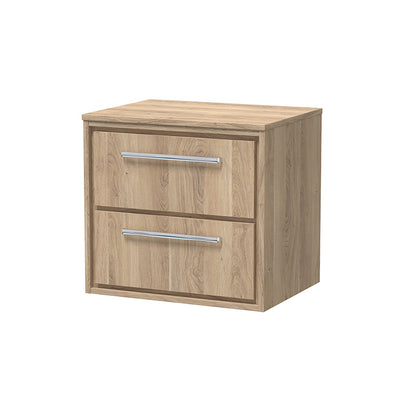 Hudson Reed Lille Wall Hung Four Drawer 600mm Vanity with Matching Worktop (1 size, 3 colours) - Brand New Bathrooms