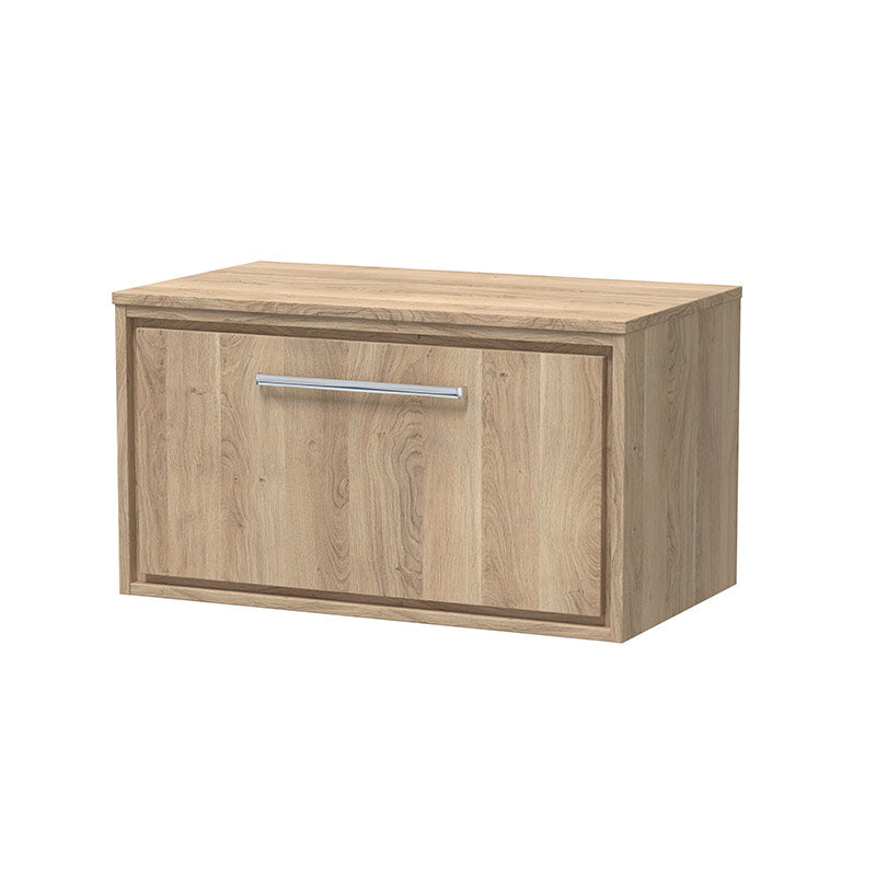 Hudson Reed Lille Wall Hung Single Drawer 800mm Vanity with Matching Worktop (1 size, 3 colours) - Brand New Bathrooms