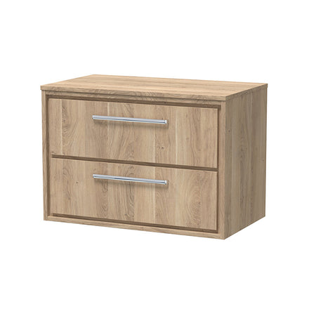Hudson Reed Lille Wall Hung Double Drawer 800mm Vanity with Matching Worktop (1 size, 3 colours) - Brand New Bathrooms