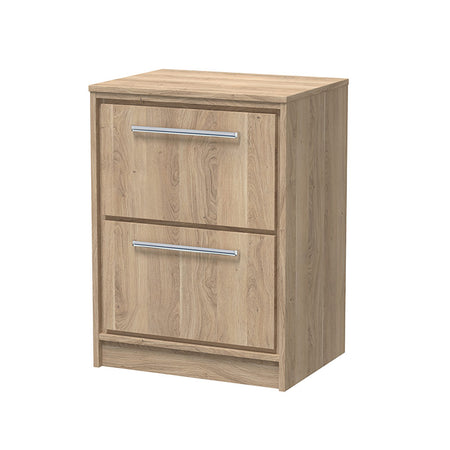 Hudson Reed Lille Floor Standing Double Drawer 600mm Vanity with Matching Worktop (1 size, 3 colours) - Brand New Bathrooms