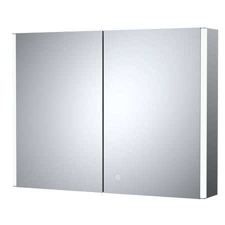 Nuie Leda 800mm Mirror Cabinet (Glass) - Brandnew Bathroom