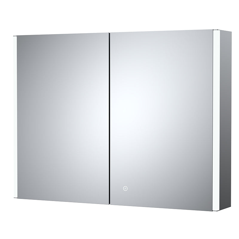 Nuie Leda 800mm Mirror Cabinet (Glass) - Brandnew Bathroom