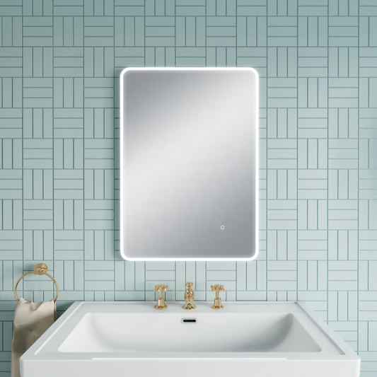 Nuie Lynx 700mm x 500mm Ambient Touch Sensor Mirror (Silver) - Brand New Bathrooms