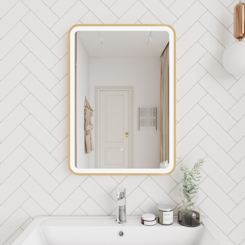 Nuie Hydrus 700mm x 500mm Framed Mirror (3 colours) - Brand New Bathrooms