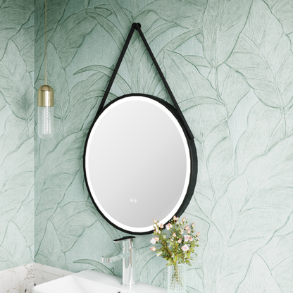 Nuie Salana 800mm Round Touch Sensor Illuminated Mirror (3 colours) - Brand New Bathrooms