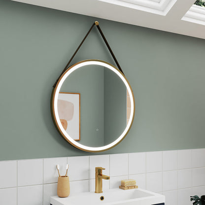 Nuie Salana 600mm Round Touch Sensor Illuminated Mirror (3 colours) - Brandnew Bathroom