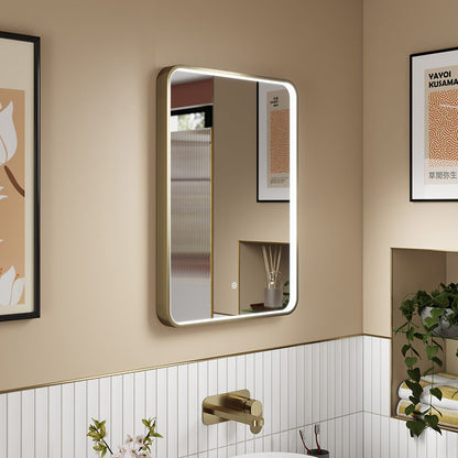 Nuie Pictor Inset Frame LED Mirror - 700 x 500mm (3 colours) - Brandnew Bathroom