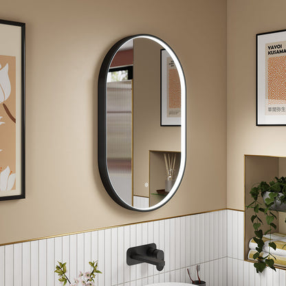 Nuie Columba Inset Frame LED Mirror - 800 x 500mm (3 colours) - Brandnew Bathroom