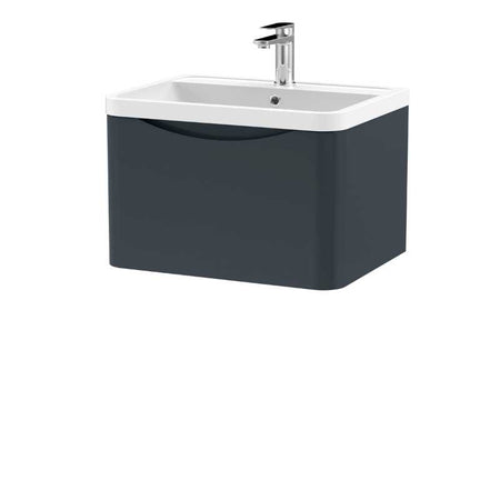 Nuie Lunar Wall Hung 1 Drawer Unit & Polymarble Basin (1 size, 5 colours) - Brand New Bathrooms